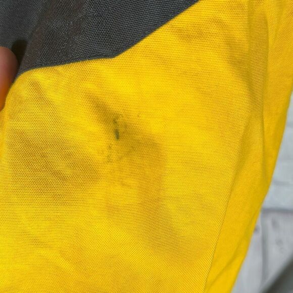 Vintage 90s JanSport Anorak Jacket Yellow Medium Fit Like L Virginia Cavaliers - Picture 5 of 9